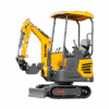 Mini Excavator-HY12D3 HY12D3 sárga minikotró